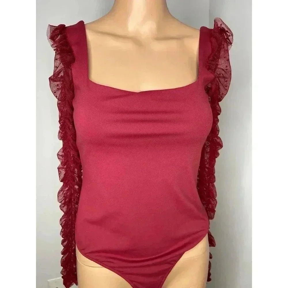 Intimately by Free People Must be love bodysuit wine size S - Picture 4 of 10